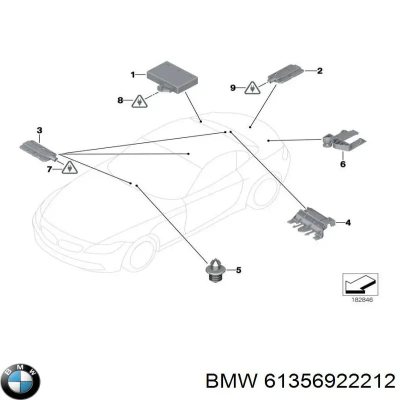 Купить 6922212 BMW Антенна