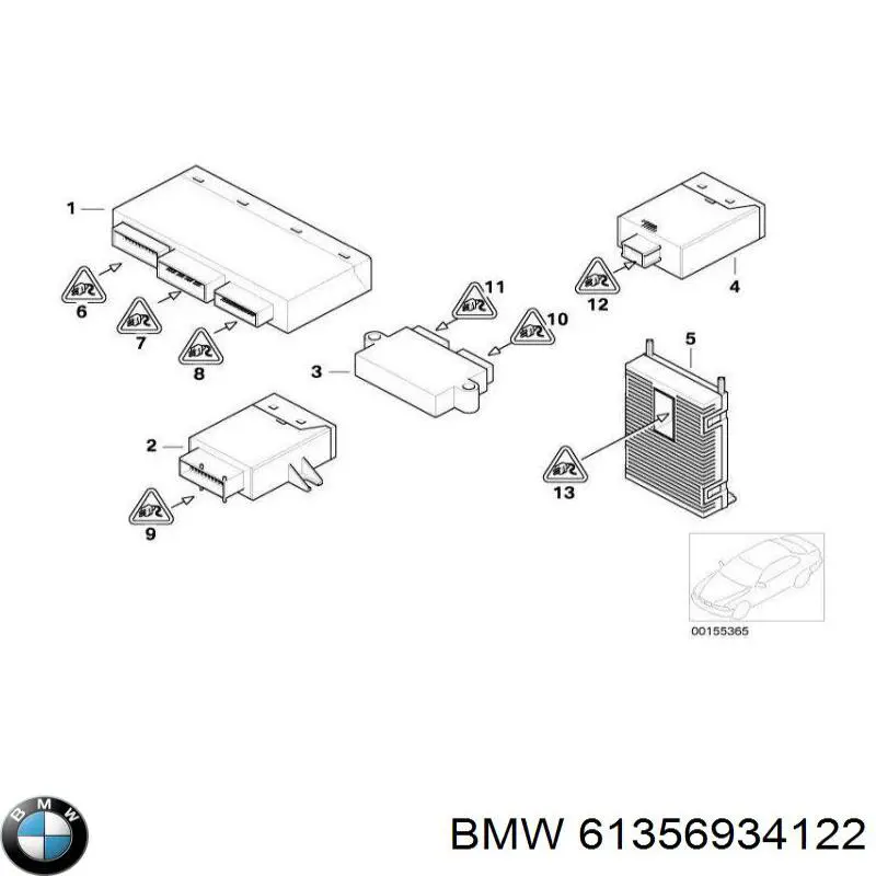 Купить 61356934122 BMW Модуль управления (ЭБУ) адаптивного освещения