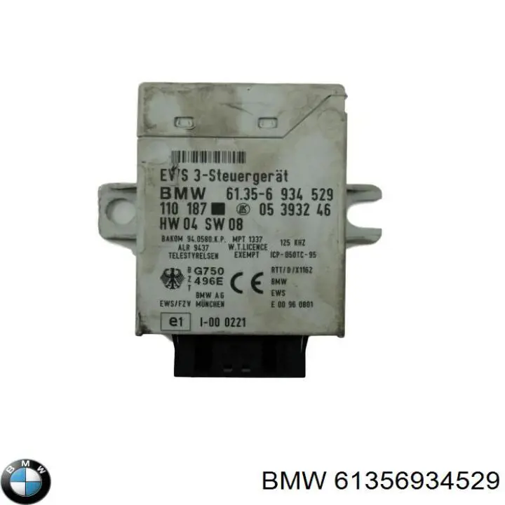 61356934529 BMW módulo de direção (centralina eletrônica de imobilizador)