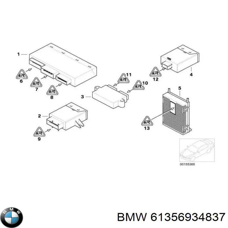 Модуль управления (ЭБУ) адаптивного освещения 6934122 BMW
