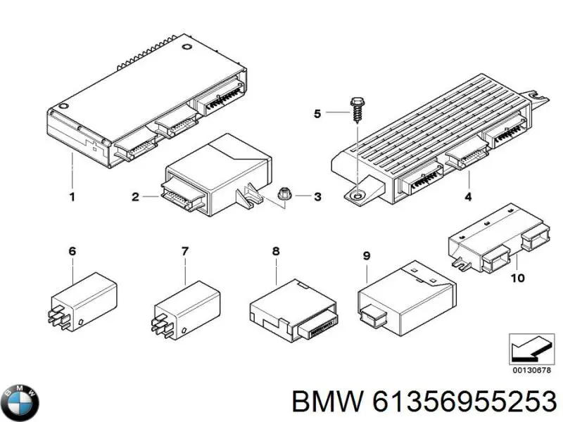 Купить 61356955253 BMW Блок управления фаркопом