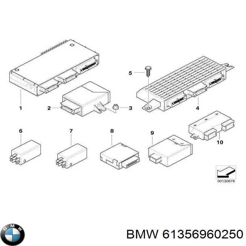 61356919108 BMW блок управления центральным замком