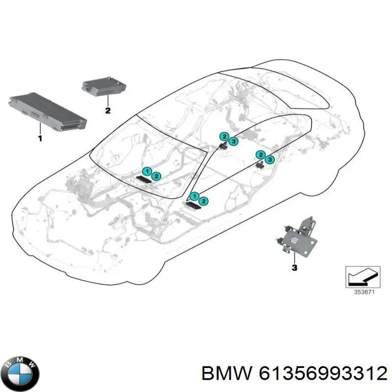 Модуль управления (ЭБУ) переднего сидения BMW 61359354458 цена, от 33.86 USD