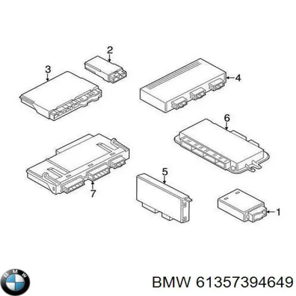 61357394649 BMW модуль управления (эбу открытия крышки багажника (двери 3/5-й задней))