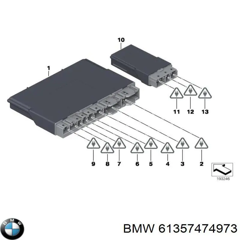 Модуль управления (ЭБУ) переднего сидения BMW 61357474973 цена, от 33.75 USD