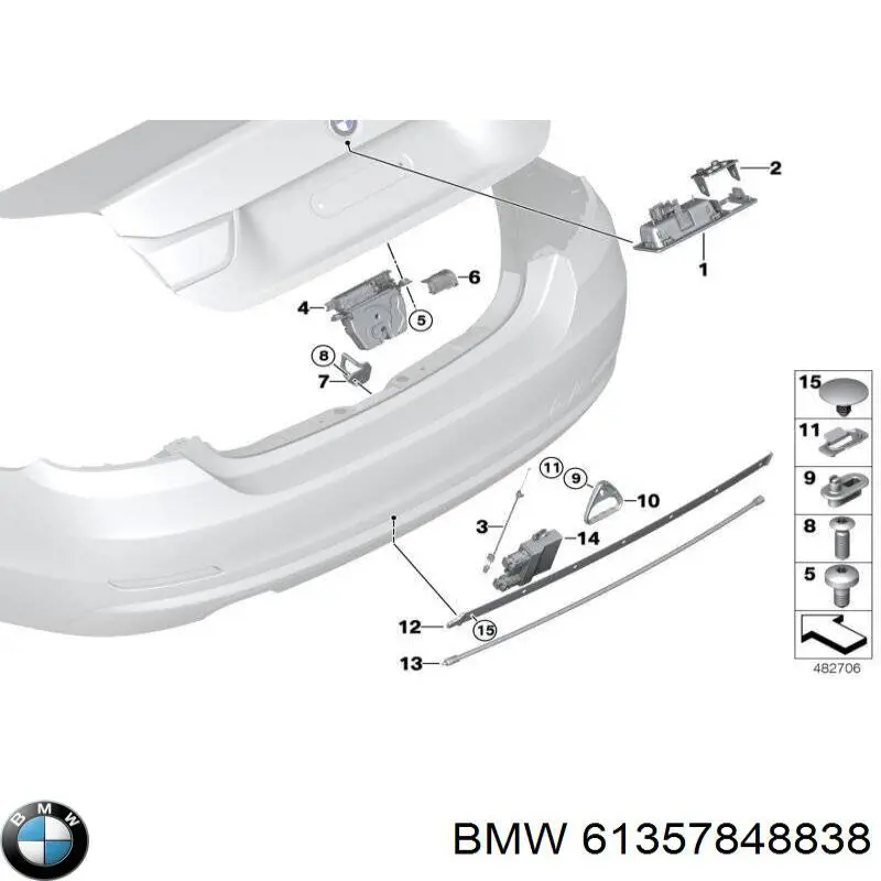 61357848838 BMW 