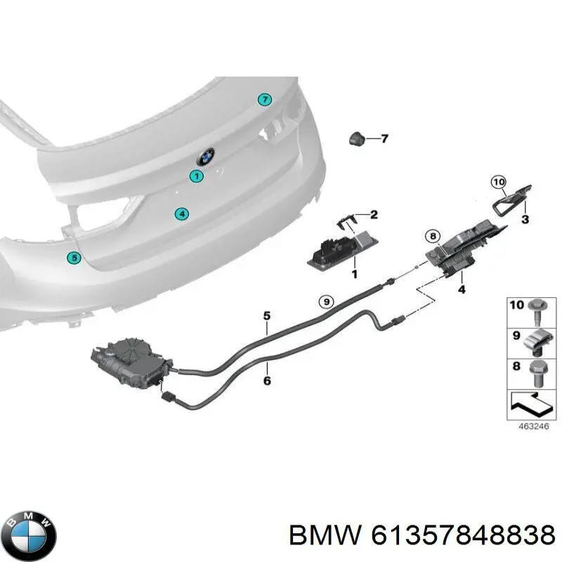  BMW 61357848838 цена, от 16.08 USD