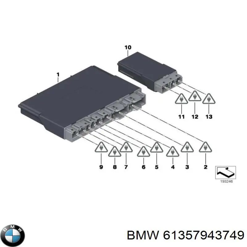Модуль управления (ЭБУ) переднего сидения BMW 61359257098 цена, от 53.58 USD