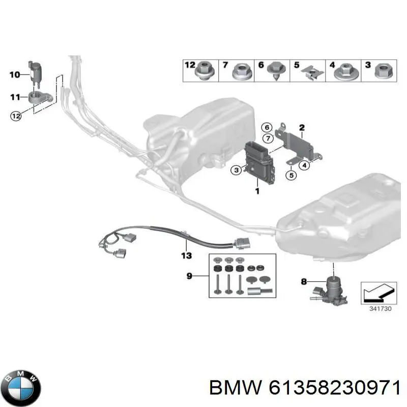  BMW 61358230971 цена, от 1.18 USD