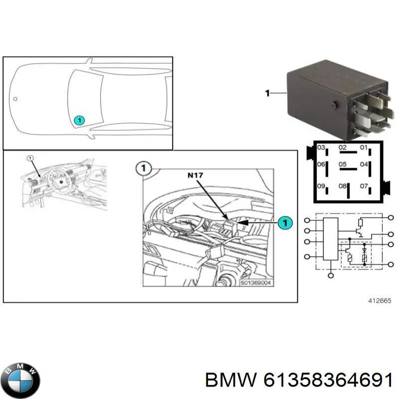 61358364691 BMW 
