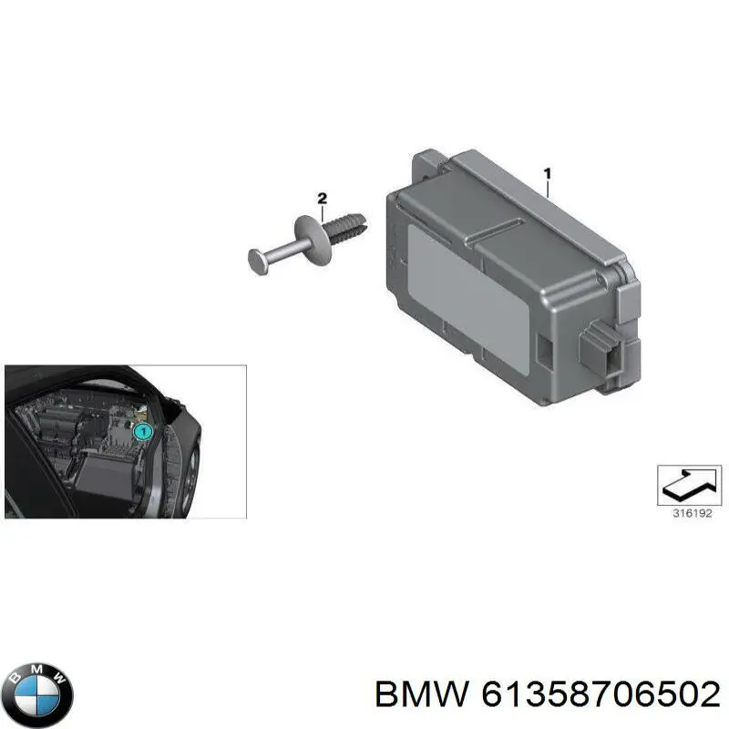 61358706502 BMW 