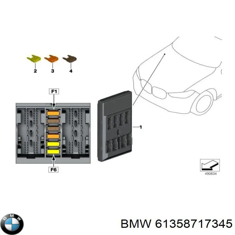 61358717345 BMW 