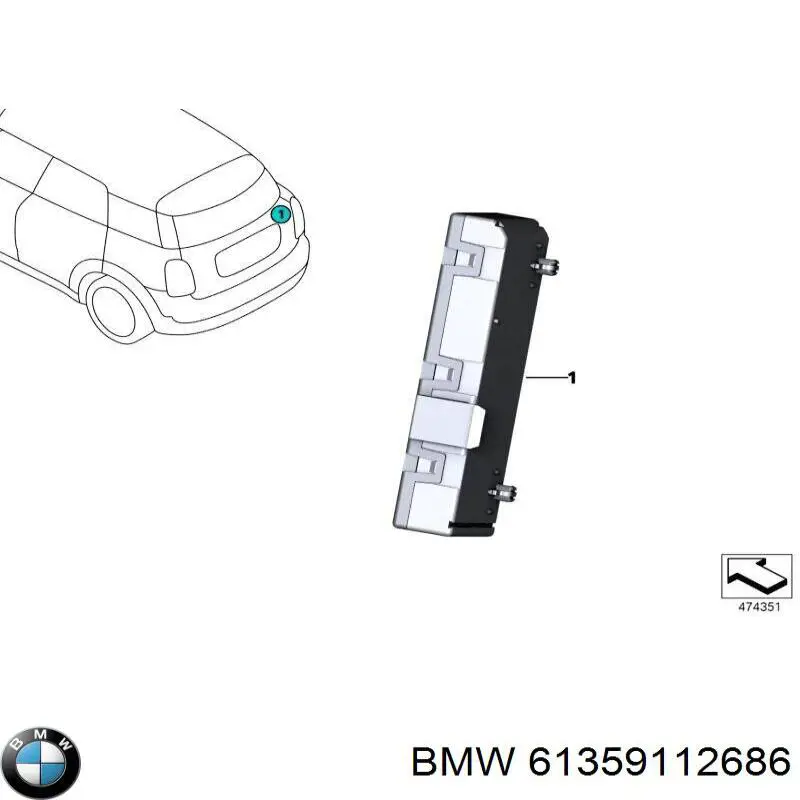  BMW 61357498252 цена, от 5.36 USD