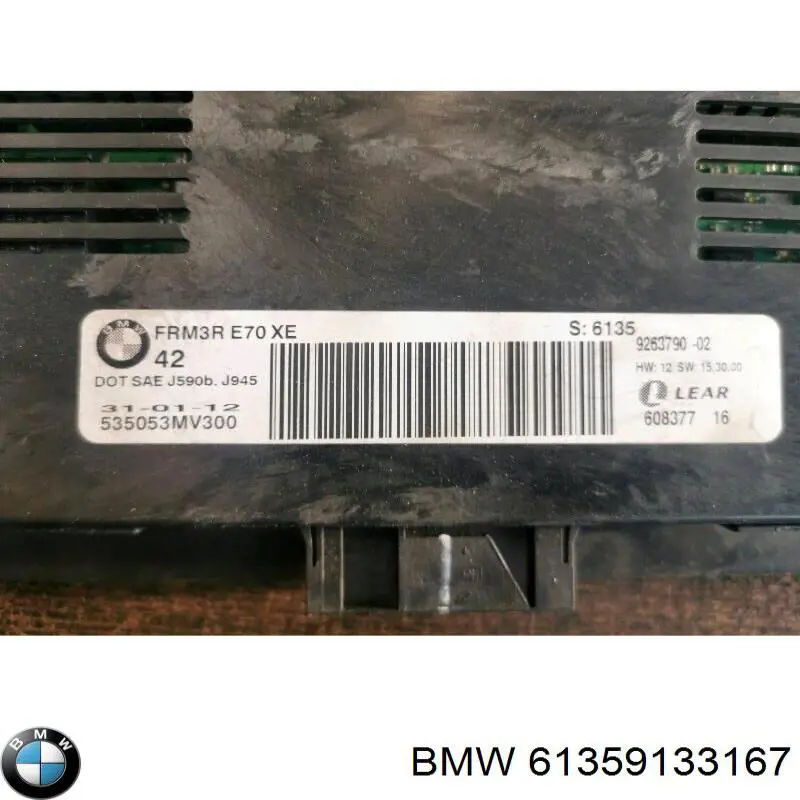 61359133167 BMW módulo de direção (centralina eletrônica das luzes)