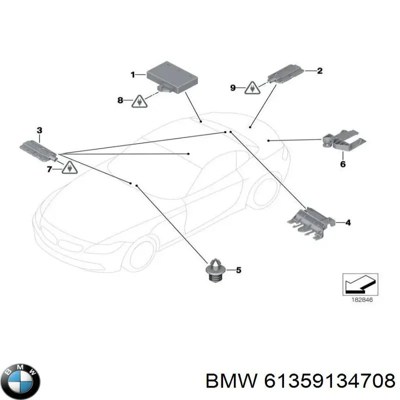 Купить 61359134708 BMW 