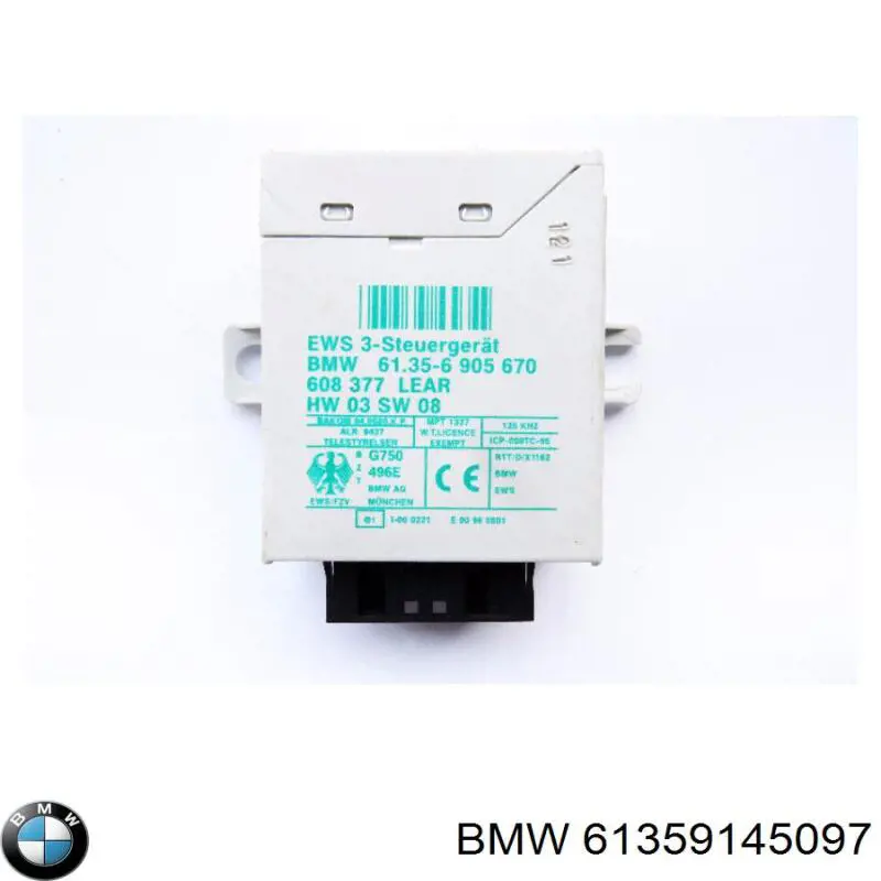 61359145097 BMW Modulo De Control Del Inmobilizador original y equivalente