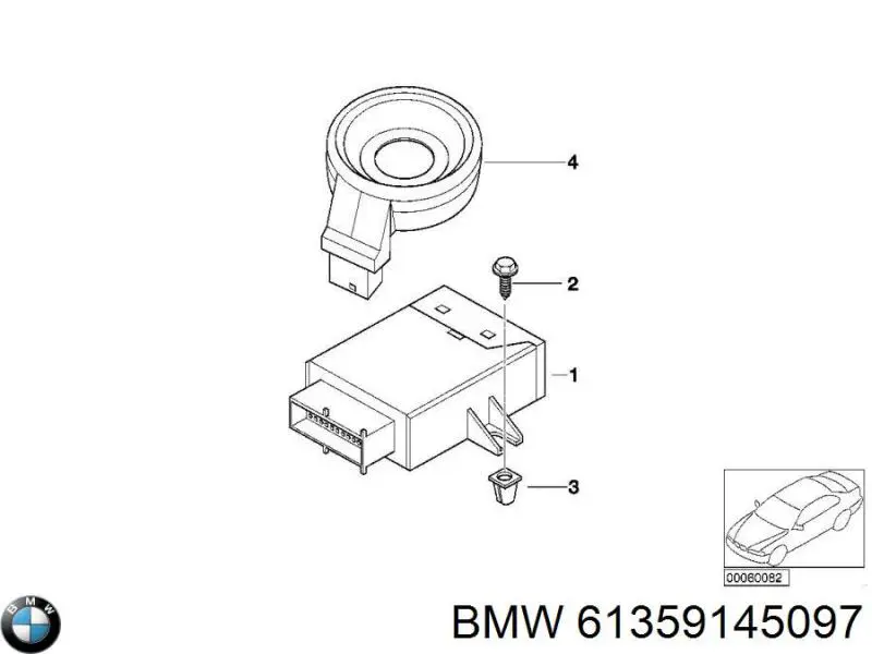 61359145097 BMW модуль управления (эбу иммобилайзером)