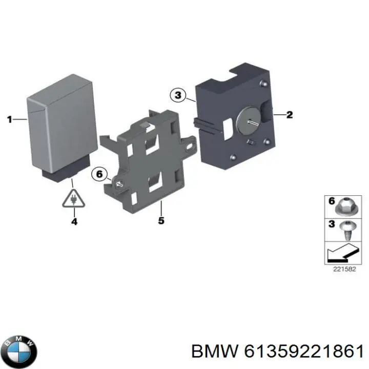  BMW 61359221861 цена, от 88.69 USD