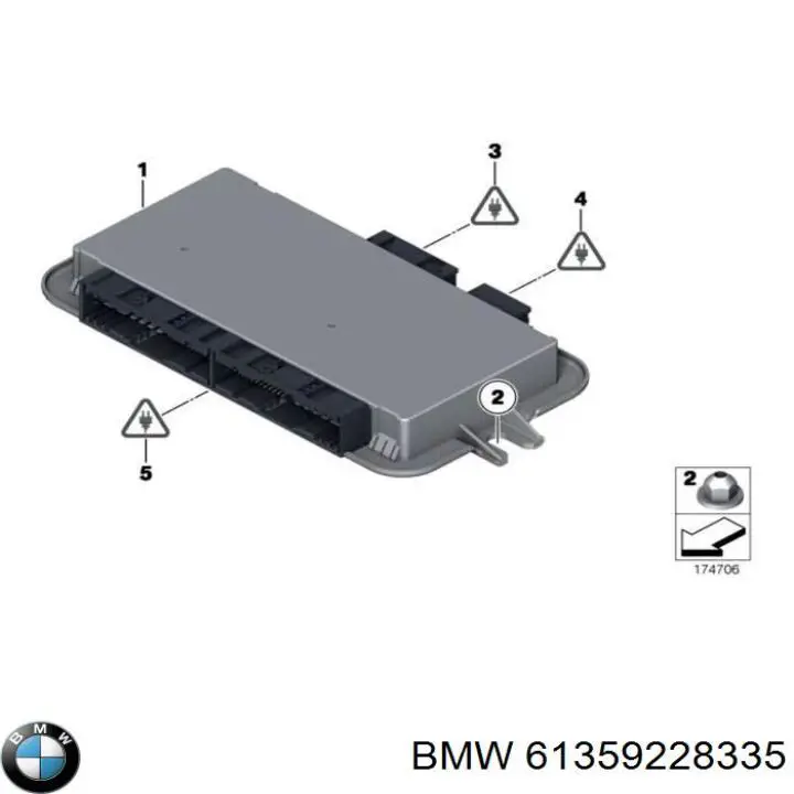 61359228335 BMW unidade de conforto