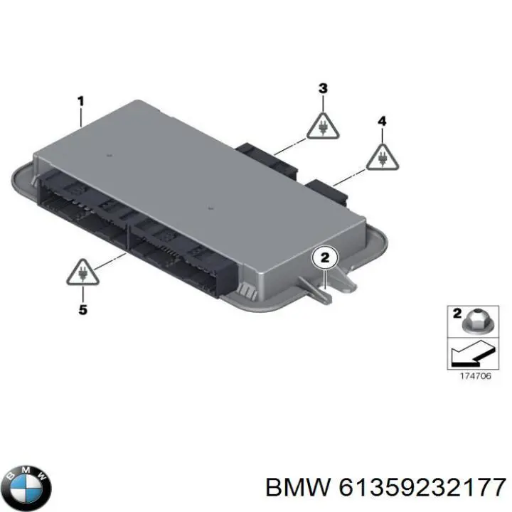 61359232177 BMW unidade de conforto