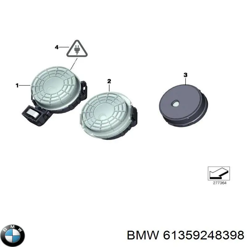 Пластина датчика дождя BMW 61359248398