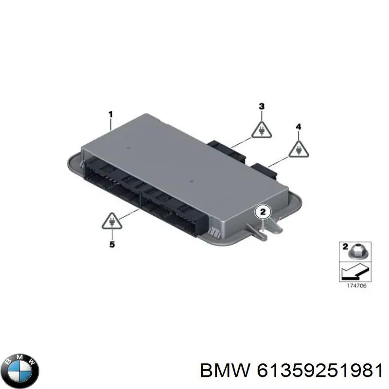 Блок комфорта 61359251981 BMW