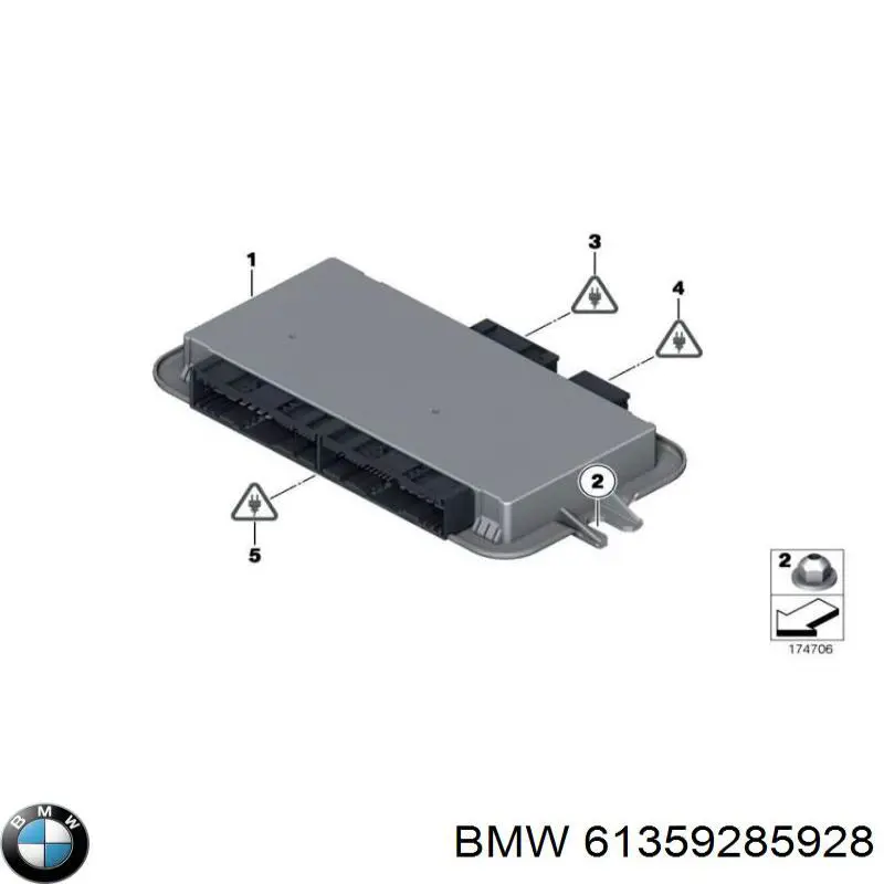 61359285928 BMW unidade de conforto