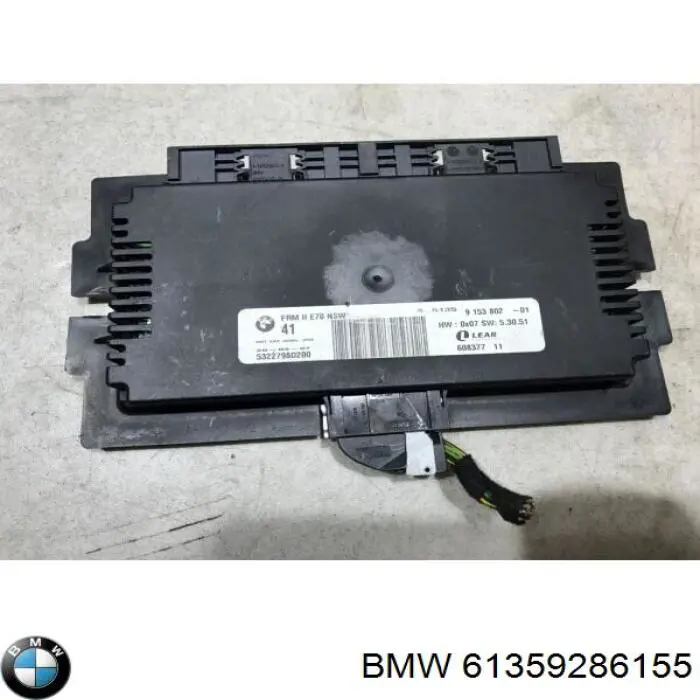 61359286155 BMW módulo de direção (centralina eletrônica das luzes)