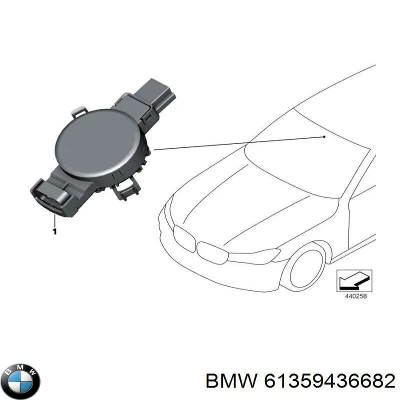 61359436682 BMW sensor de chuva