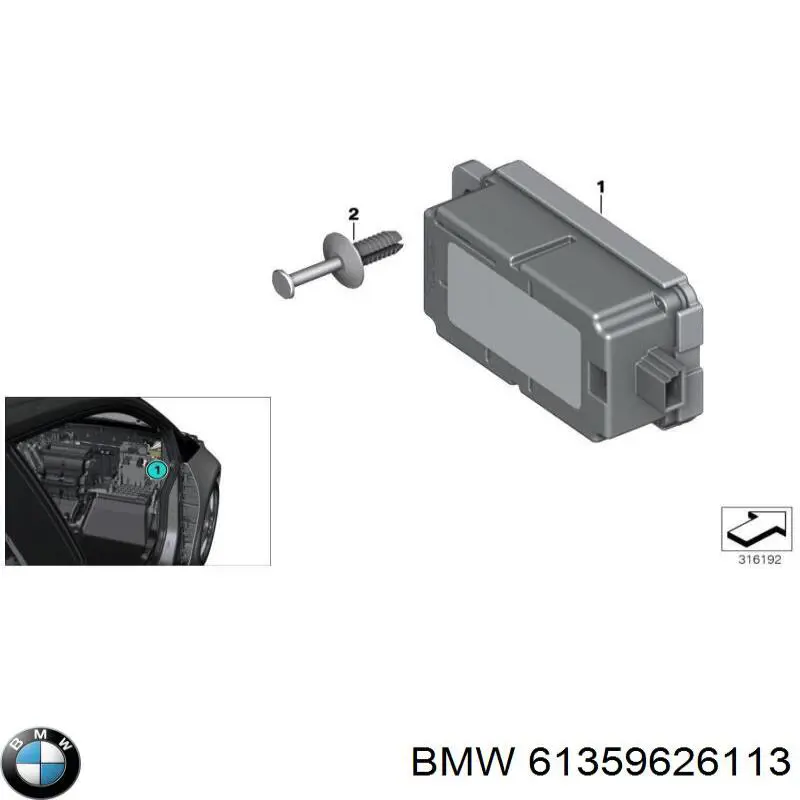 61359626113 BMW 