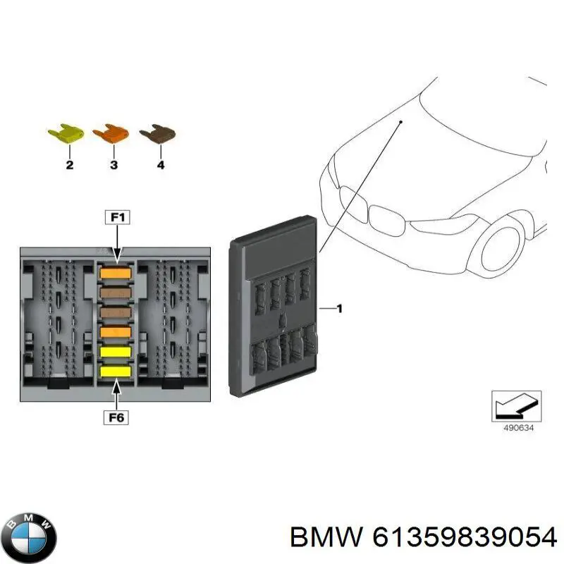  BMW 61355A08059 цена, от 117.13 USD