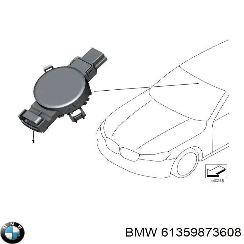 61359873608 BMW sensor de chuva