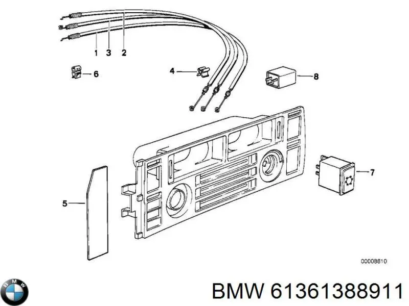 Реле кондиционера BMW 61311378786