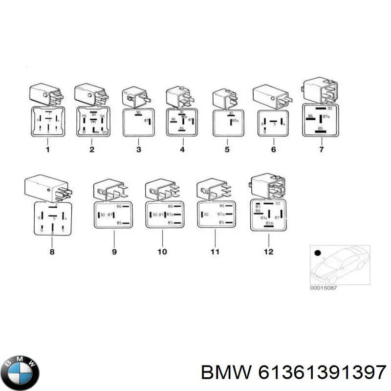 Купить 61361391397 BMW 