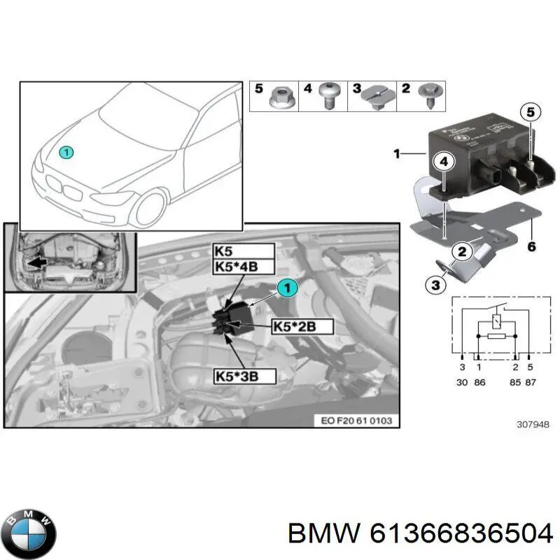  61366836504 BMW