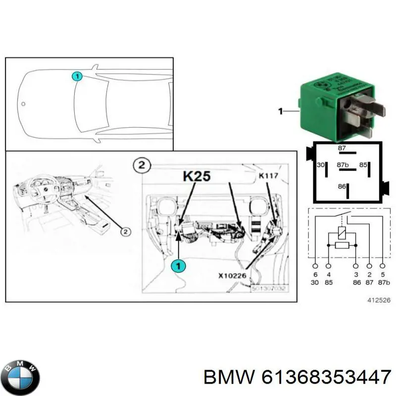 61368353447 BMW 