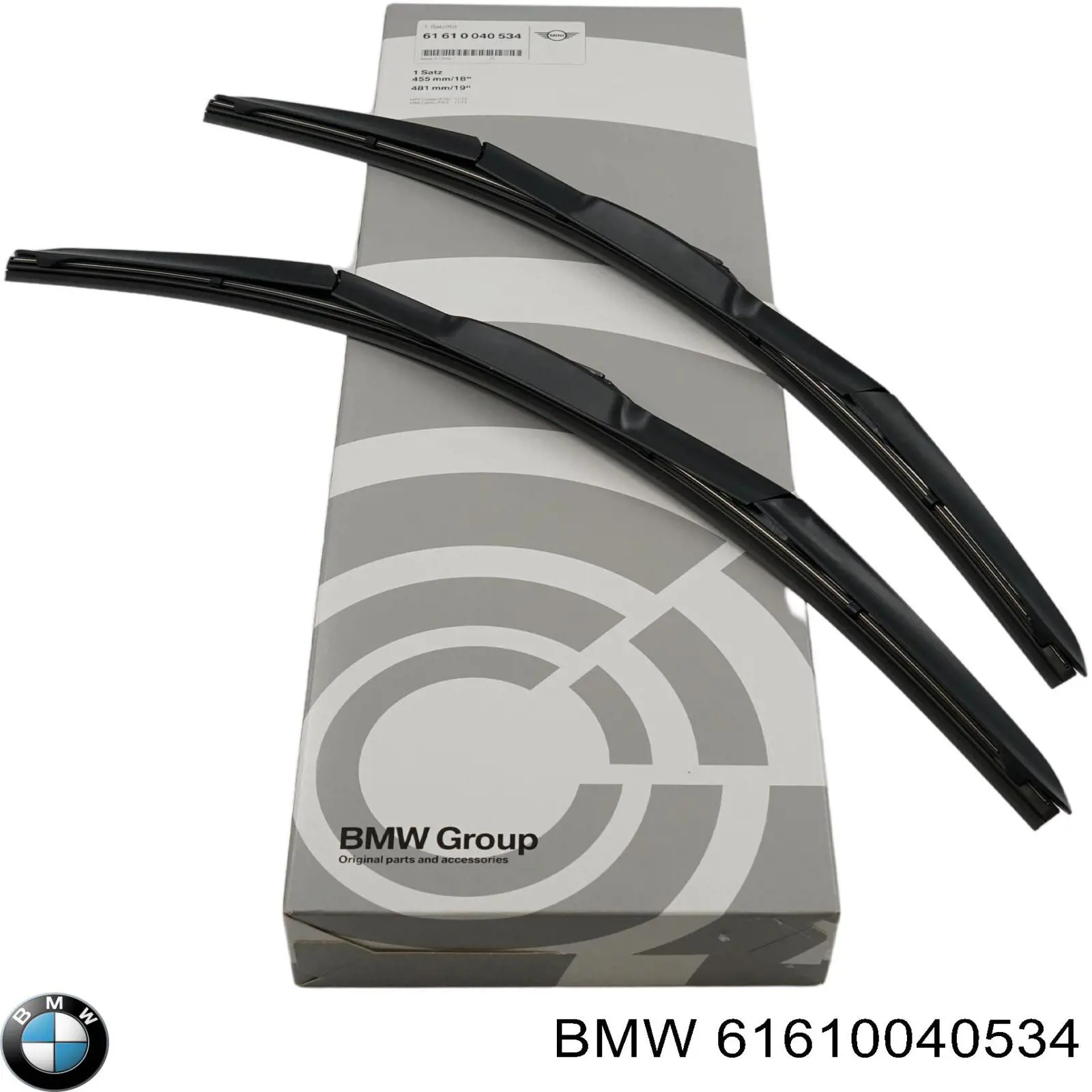 Щетка-дворник лобового стекла пассажирская 61610040534 BMW
