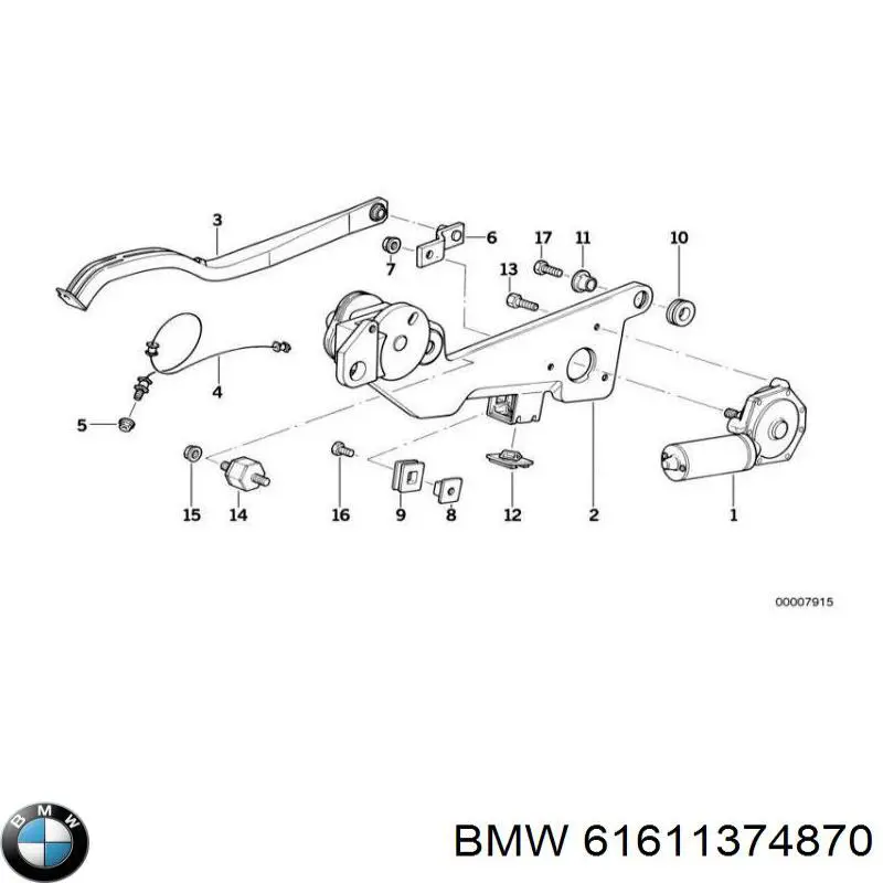 Купить 61611374870 BMW Кронштейн генератора