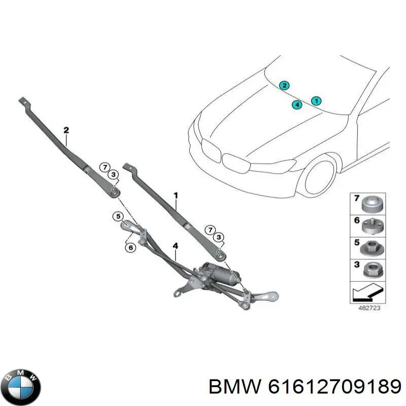 61619491439 BMW Трапеция стеклоочистителя