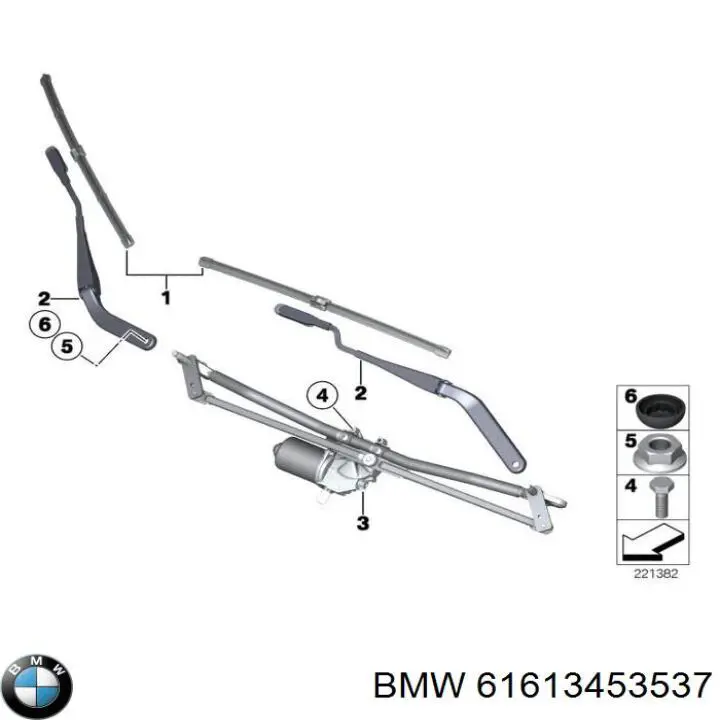 61613453537 BMW Поводок дворника
