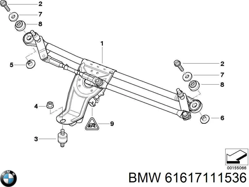 Трапеция дворников 61617046571 BMW