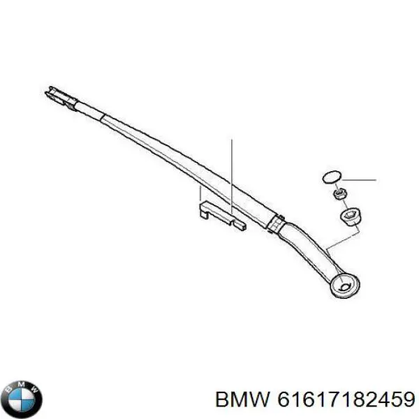 Рычаг-поводок стеклоочистителя лобового стекла BMW 61617182459