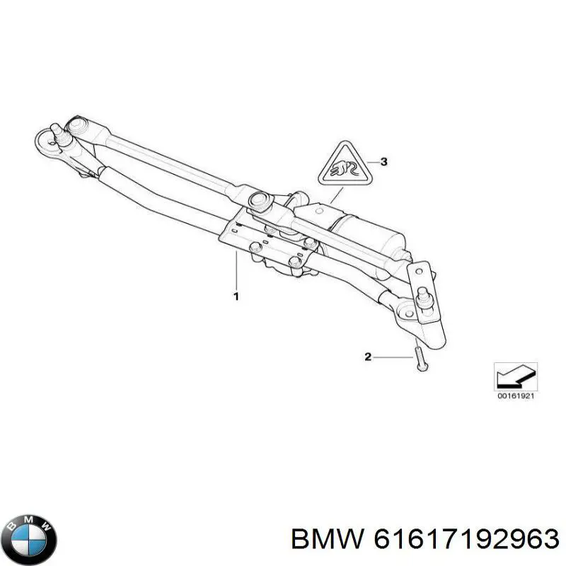 Trapézio de limpador pára-brisas para BMW 1 (E81, E87)