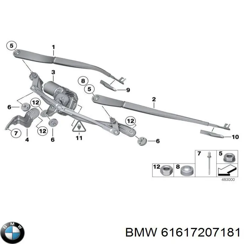 Радиатор кондиционера 61617207181 BMW