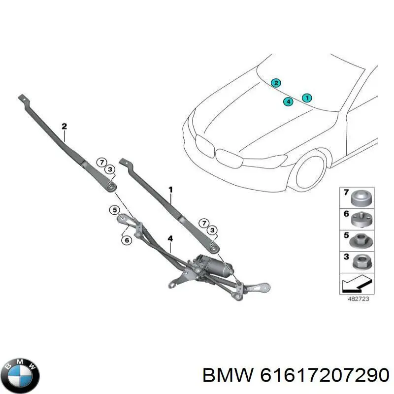  BMW 61617207290 цена, от 18.06 USD
