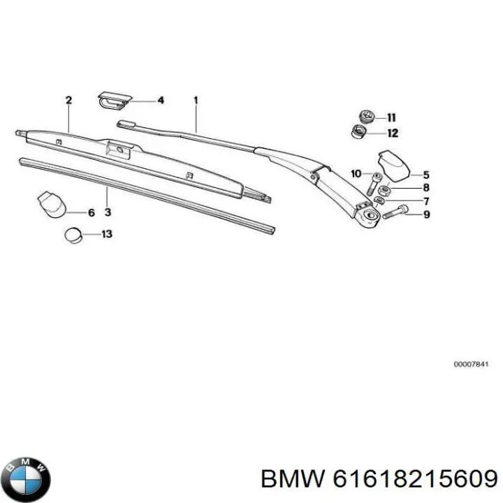 Рычаг стеклоочистителя BMW 61618215609 цена, от 375.85 USD