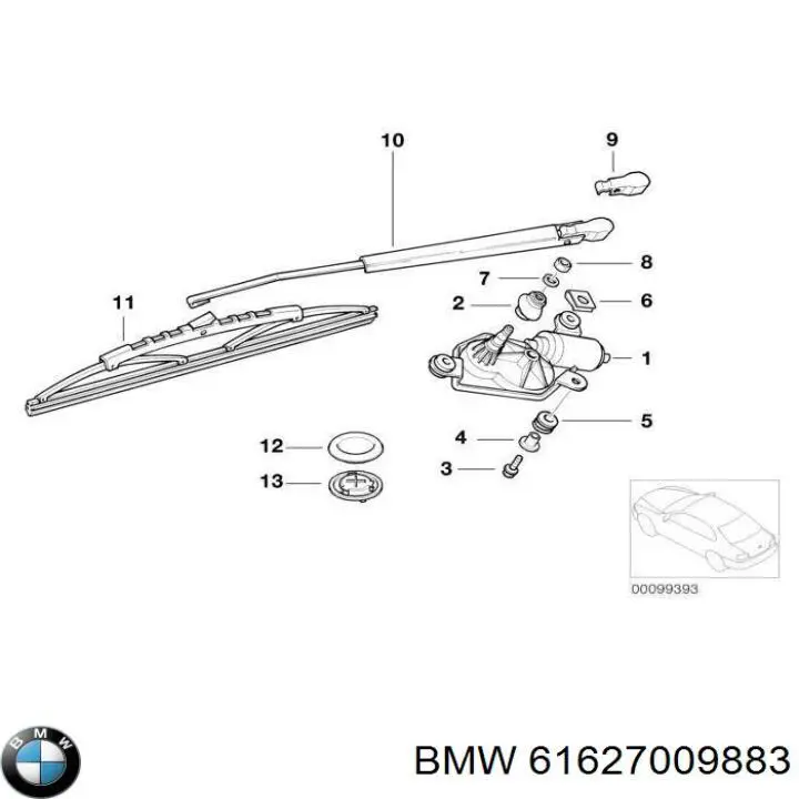 61627009883 BMW 