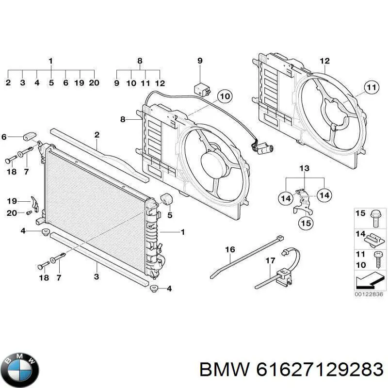  BMW 61627129283 цена, от 5.66 USD