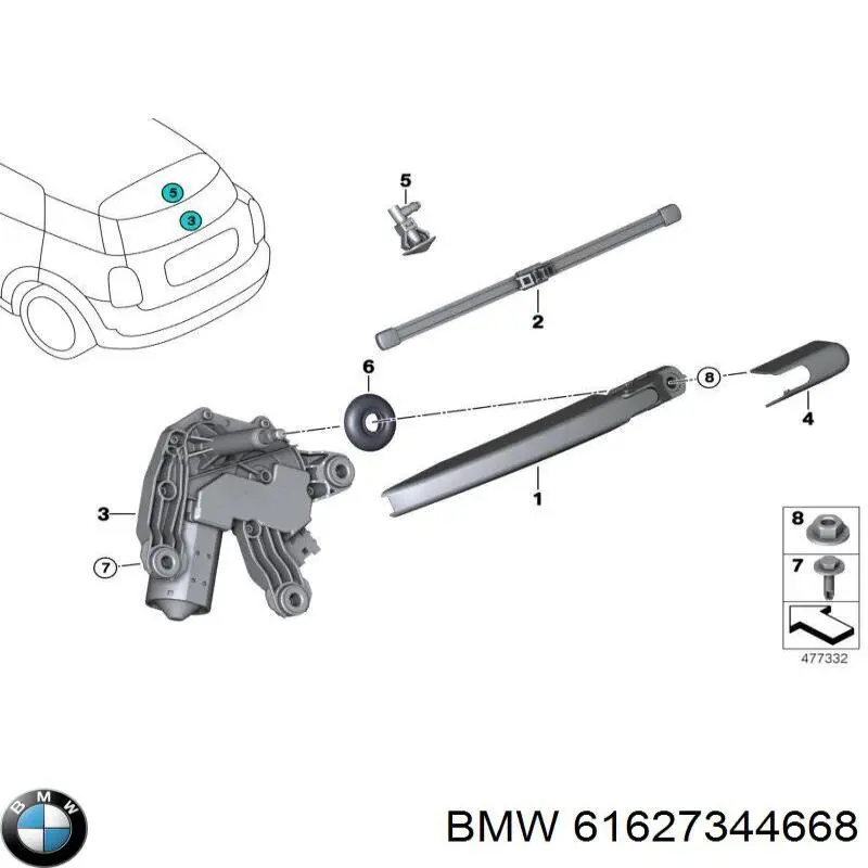 61627344668 BMW 