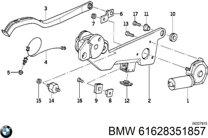 Купить 61628351857 BMW Трапеция дворников